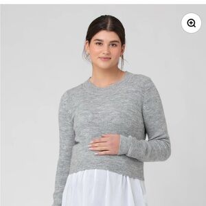 Ripe Maternity Layered Sweater - BRAND NEW - size Small (fits M)